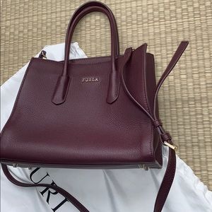 FURLA medium burgundy bag